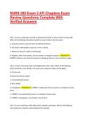 NURS 280 Exam 2 ATI Chapters Exam Review Questions Complete With Verified Answers