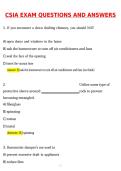 CSIA EXAM 2026 Newest Updated Questions and Correct Answers &lpar;2026 &sol; 2027&rpar; &lpar;Verified Answers by Expert&rpar;