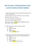 BS 161 Exam 3 Study Questions with  correct answers&period; Recent Update 