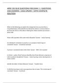 HPER 350 QUIZ QUESTIONS FOR EXAM 1 &vert; QUESTIONS AND ANSWERS &vert; 2026 UPDATE &vert; WITH COMPLETE SOLUTION