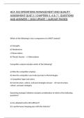 HCA 503 OPERATIONS MANAGEMENT AND QUALITY ASSESSMENT QUIZ 3 &vert; CHAPTERS 5&comma; 6 & 7 &vert; QUESTIONS AND ANSWERS &vert; 2026 UPDATE &vert; ALREADY PASSED