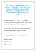 PSYC 355 EXAM 1 ADULTHOOD & AGING EXAM NEWEST 2026 &vert;PSYC 355 EXAM 1 ADULTHOOD AND AGING PREP EXAM &vert; 50 QUESTIONS AND VERIFIED ANSWERS &vert; RATED A&plus; &vert; NEW