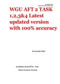 WGU AFT 2 TASK 1&comma;2&comma;3&4 Latest updated version with 100- accuracy