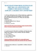 NR 507 EDAPT ENDOCRINE SYSTEM EXAM PREP 2026 &vert; ALL QUESTIONS AND CORRECT DETAILED ANSWERS &vert; ALREADY A GRADED &vert; NEW AND REVISED