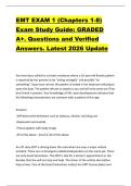 EMT EXAM 1 &lpar;Chapters 1-8&rpar;  Exam Study Guide&colon; GRADED  A&plus;&period; Questions and Verified  Answers&period; Latest 2026 Update