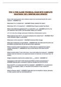 TFM 12 FIRE ALARM TECHNICAL EXAM WITH COMPLETE SOLUTIONS 100&percnt; VERIFIED 2026 UPDATE&excl;&excl;