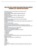 NEW YORK WGP LICENSE EXAM QUESTIONS AND CORRECT ANSWERS 100&percnt; VERIFIED 2026 UPDATE&excl;&excl;