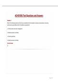 ACHE BOG Test Questions and Answers&period;