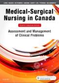 Test Bank For Medical-Surgical Nursing in Canada 4th Edition ISBN 9781771721356  BY Sharon L&period; Lewis&comma; Linda Bucher&comma; Margaret M&period; Heitkemper &vert;&vert; ALL CHAPTERS COVERED &vert;&vert;