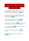 TFM 12 Questions and Answers  Latest Edition &lpar;Guarantee Pass&rpar;  Already Graded A&plus;