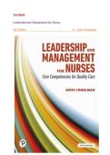 Leadership and Management for Nurses Test Bank &lpar;5th Edition&rpar; by Anita Finkelman &ndash; Complete Exam Questions & Verified Answers &vert; Latest 2026&period;