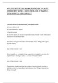 HCA 503 OPERATIONS MANAGEMENT AND QUALITY ASSESSMENT QUIZ 5 &vert; QUESTIONS AND ANSWERS &vert; 2026 UPDATE &vert; 100&percnt; CORRECT