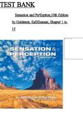 Test Bank&period;for&period;Sensation&period;and Perception&comma; 9th Edition&comma; E&period; Bruce Goldstein 2026