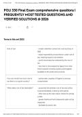 POLI 330 Final Exam comprehensive questions &vert; FREQUENTLY MOST TESTED QUESTIONS AND VERIFIED SOLUTIONS &commat; 2026