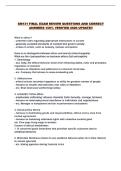 SM131 FINAL EXAM REVIEW QUESTIONS AND CORRECT ANSWERS 100&percnt; VERIFIED 2026 UPDATE&excl;&excl;