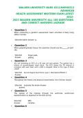 WALDEN UNIVERSITY NURS 6512 NURS6512 ADVANCED HEALTH ASSESSMENT MIDTERM EXAM LATEST  2022- 2023 WALDEN UNIVERSITY ALL 100 QUESTIONS AND CORRECT ANSWERS AGRADE