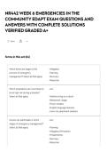 NR442 WEEK 6 EMERGENCIES IN THE COMMUNITY EDAPT EXAM QUESTIONS AND ANSWERS WITH COMPLETE SOLUTIONS VERIFIED GRADED A&plus;