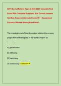 D270 Davis Midterm Exam &vert;&vert; 2026-2027 Complete Real  Exam With Complete Questions And Correct Answers  &lpar;Verified Answers&rpar; &vert; Already Graded A&plus; &vert; Guaranteed  Success&excl;&excl; Newest Exam &vert;Brand New&excl;&excl;