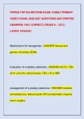 FNP654&sol; FNP 654 MIDTERM EXAM &vert; FAMILY PRIMARY  CARE II EXAM &vert; 2026-2027 QUESTIONS AND VERIFIED  ANSWERS&vert; 100&percnt; CORRECT&vert; GRADE A &ndash; GCU &vert;  LATEST UPDATE&excl;&excl;