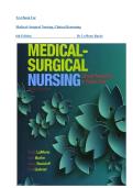 Test Bank For Medical- Surgical Nursing&comma; Clinical Reasoning 6th Edition By LeMone Burke&period;Latest 2026&period;