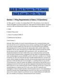H&R Block Income Tax Course&colon; Final Exam &lpar;2023 Tax Year&rpar;