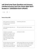wall street prep Exam Questions and Answers &lpar;Verified Answers&rpar; &vert;&vert;ACTUAL EXAM 2026 TEST&excl;&excl; Graded A&plus; &vert; 2025&vert;2026 EXAM UPDATE