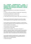 ATI CUSTOM PHARMACOLOGY EXAM 2 &lpar;NAXLEX&period;COM&rpar; UPDATED EXAM QUESTIONS & ANSWERS WITH DETAILED RATIONALES &vert; INSTANT PDF DOWNLOAD
