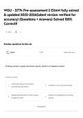 WGU - D774 Pre-assessment 2 EXAM fully solved & updated 2025-2026&lpar;latest version verified for accuracy&rpar; &lpar;Questions &plus; Answers&rpar; Solved 100&percnt; Correct&excl;&excl;