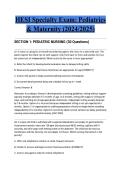 HESI Specialty Exam&colon; Pediatrics & Maternity &lpar;2024&sol;2025&rpar;