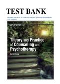 Test Bank for Theory and Practice of Counseling and Psychotherapy 11th Edition &ndash; Complete Chapters &vert; 2026&ndash;2027 Exam Resource