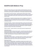 BUSFIN 3220 Midterm Prep&period; Questions with Solutions