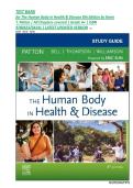 TEST BANK for The Human Body in Health & Disease 8th Edition by Kevin T&period; Patton &vert; All Chapters covered &vert; Grade A&plus; &vert; ISBN 9780323734141 &vert; LATEST UPDATED VERSION