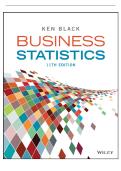&lpar;DOWNLOAD FULL CHAPTERS TESTBANK&rpar; FOR Business Statistics For Contemporary Decision Making 11th Edition By Ken Black TESTBANK