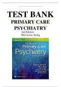 TEST BANK for Primary Care Psychiatry&comma; 2nd Edition by Robert M&period; McCarron & Glen L&period; Xiong &mdash; Verified Questions & Answers for All Chapters A&plus; &lpar;2026 Study Resource&rpar;