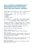 SAFe 6&period;0 PRODUCT OWNER&sol;PRODUCT MANAGEMENT CERT STUDY GUIDE QUESTIONS AND CORRECT ANSWERS