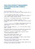 SAFe AGILE PRODUCT MANAGEMENT &lpar;APM&rpar; QUESTIONS AND CORRECT ANSWERS
