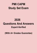 PMI CAPM Study Set &ndash; Comprehensive Exam Prep & Practice PDF