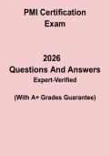 PMI Certification Exam &ndash; Study Guide & Practice Questions PDF