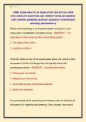 CRIME SCENE ANALYST IAI EXAM LATEST 2026 ACTUAL EXAM  WITH COMPLETE QUESTIONS AND CORRECT DETAILED ANSWERS  &lpar;100&percnt; VERIFIED ANSWERS&rpar; &vert;ALREADY GRADED A&plus;&vert; &vert;&vert;PROFESSOR  VERIFIED&vert;&vert; &vert;&vert;BRANDNEW&excl;&excl;&excl;&vert;&vert; 