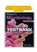 TEST BANK for Talaro&rsquo;s Foundations in Microbiology&comma; 12th Edition by Barry Chess & Kathleen Park Talaro &mdash; Verified Questions & Answers for All Chapters with Rationales A&plus; &lpar;2025&sol;2026 Update&rpar;