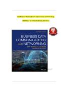 Business Data Communications and Networking &lpar;14th Edition&rpar; by Jerry FitzGerald &ndash; Solution Manual &vert; Complete Chapter Solutions for Chapters 1&ndash;12