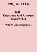PMI PMP Exam 2026 &ndash; Study Guide & Practice Questions PDF