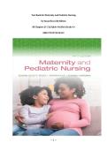 Test Bank for Maternity and Pediatric Nursing by Susan Ricci&comma;5th Edition &vert;All Chapters &lpar;1-51&rpar; &vert;Q&As Verified &vert;Grade A&plus;&vert; ISBN 9781975220419