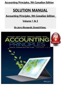 SOLUTION MANUAL Accounting Principles&comma; 9th Canadian Edition Volume 1 & 2