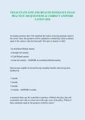 TEXAS STATE LIFE AND HEALTH INSURANCE EXAM  PRACTICE 200 QUESTIONS & CORRECT ANSWERS  LATEST 2026