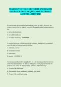 PEARSON VUE TEXAS STATE LIFE AND HEALTH  INSURANCE EXAM 100 QUESTIONS & CORRECT  ANSWERS LATEST 2025
