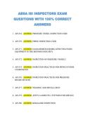 ABSA ISI INSPECTORS EXAM  QUESTIONS WITH 100&percnt; CORRECT  ANSWERS 
