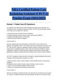 NHA Certified Patient Care Technician&sol;Assistant &lpar;CPCT&sol;A&rpar; Practice Exam &lpar;2024&sol;2025&rpar;