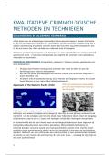 Samenvatting kwalitatieve criminologische methode en technieken 15&sol;20