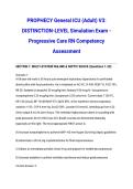 PROPHECY General ICU &lpar;Adult&rpar; V3&colon; DISTINCTION-LEVEL Simulation Exam - Progressive Care RN Competency Assessment